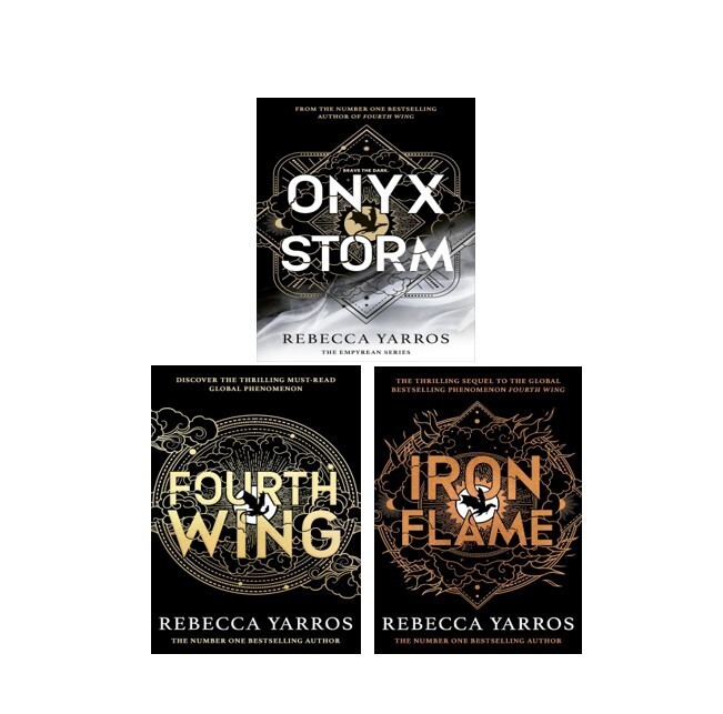 The Empyrean series 3 Books collection set Fourth Wing & Iron Flame PB Onyx HB