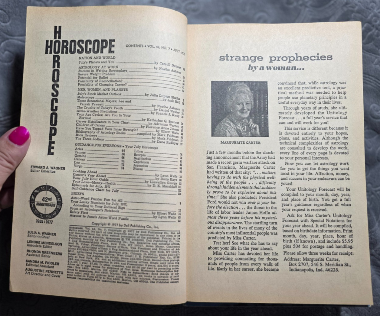 Horoscope & American Astrology 1976-1978 Magazine LOT of 10 Psychic Zodiac Vint.