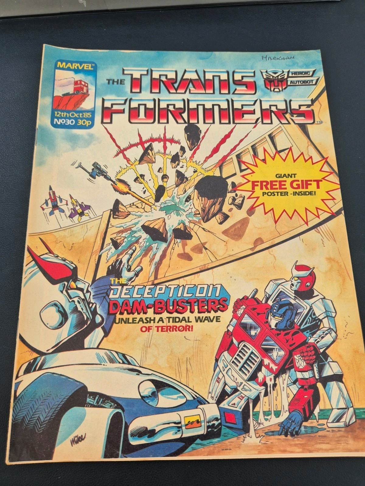 G1 Transformers #30 Marvel UK (1985), very good condition, bagged and boarded
