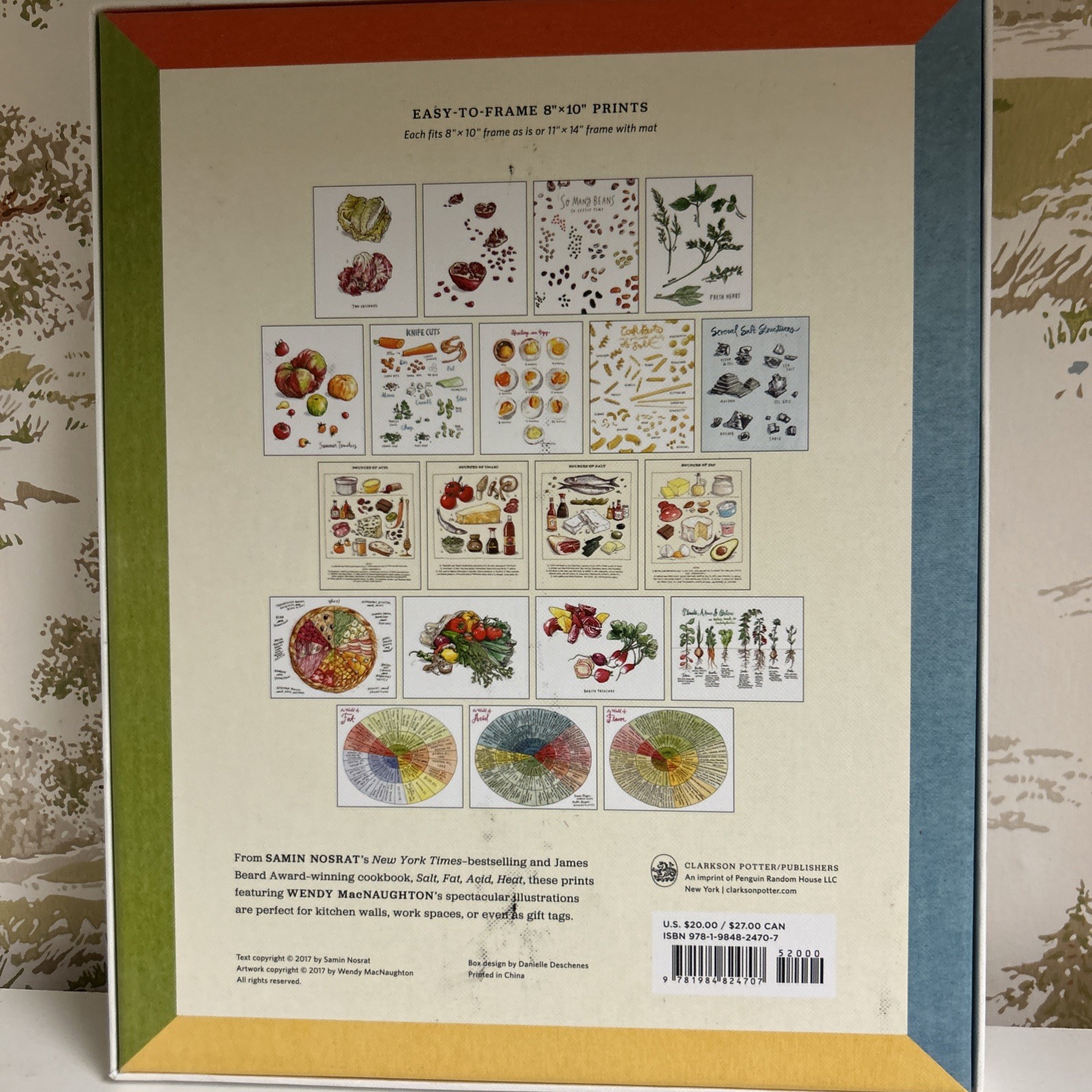 20 Prints 8×10” Illustrations Salt Fat Acid Heat By Samin Nosrat W MacNaughton