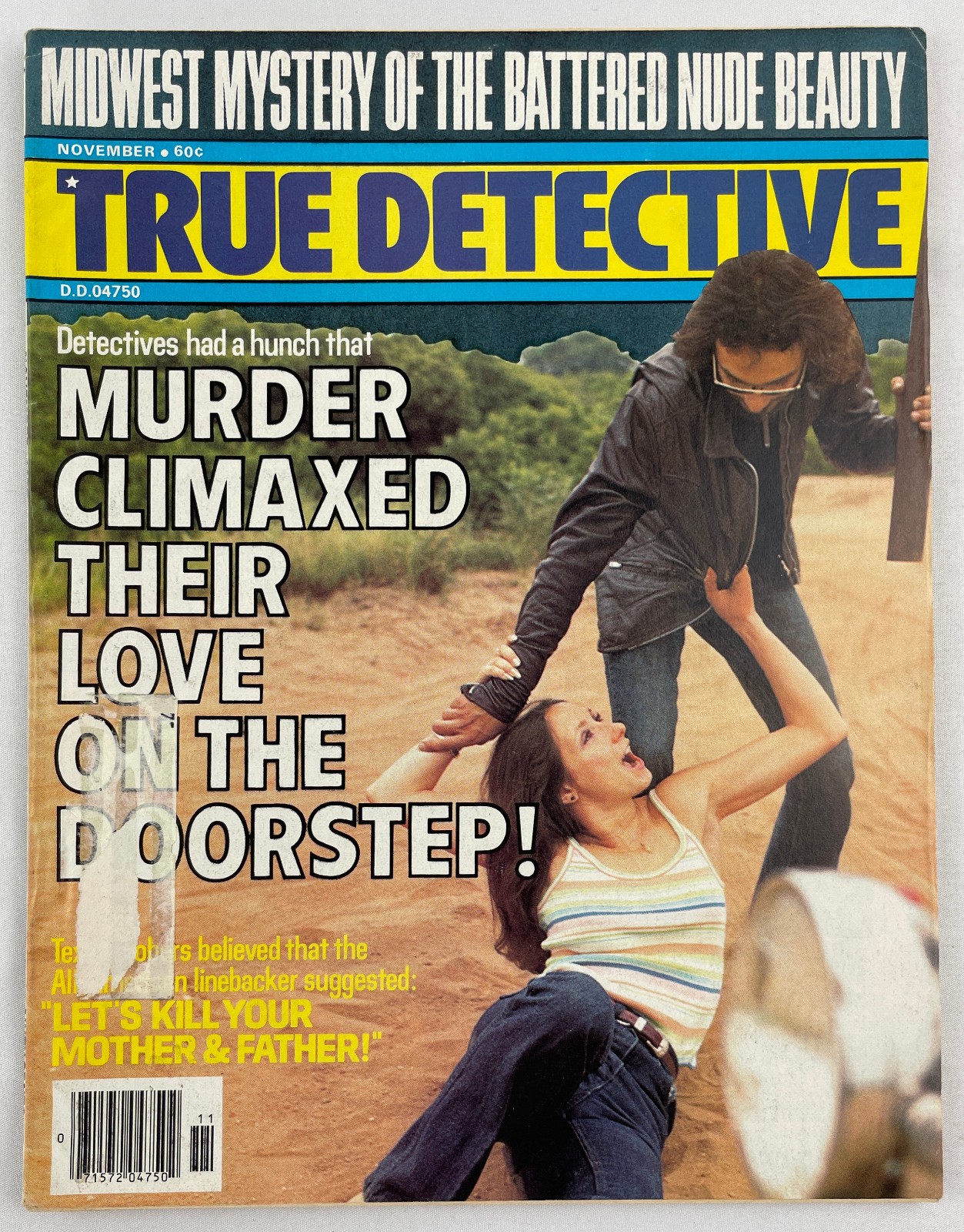 True Detective Magazine, November 1977, Vintage True Crime Stories, Pulp