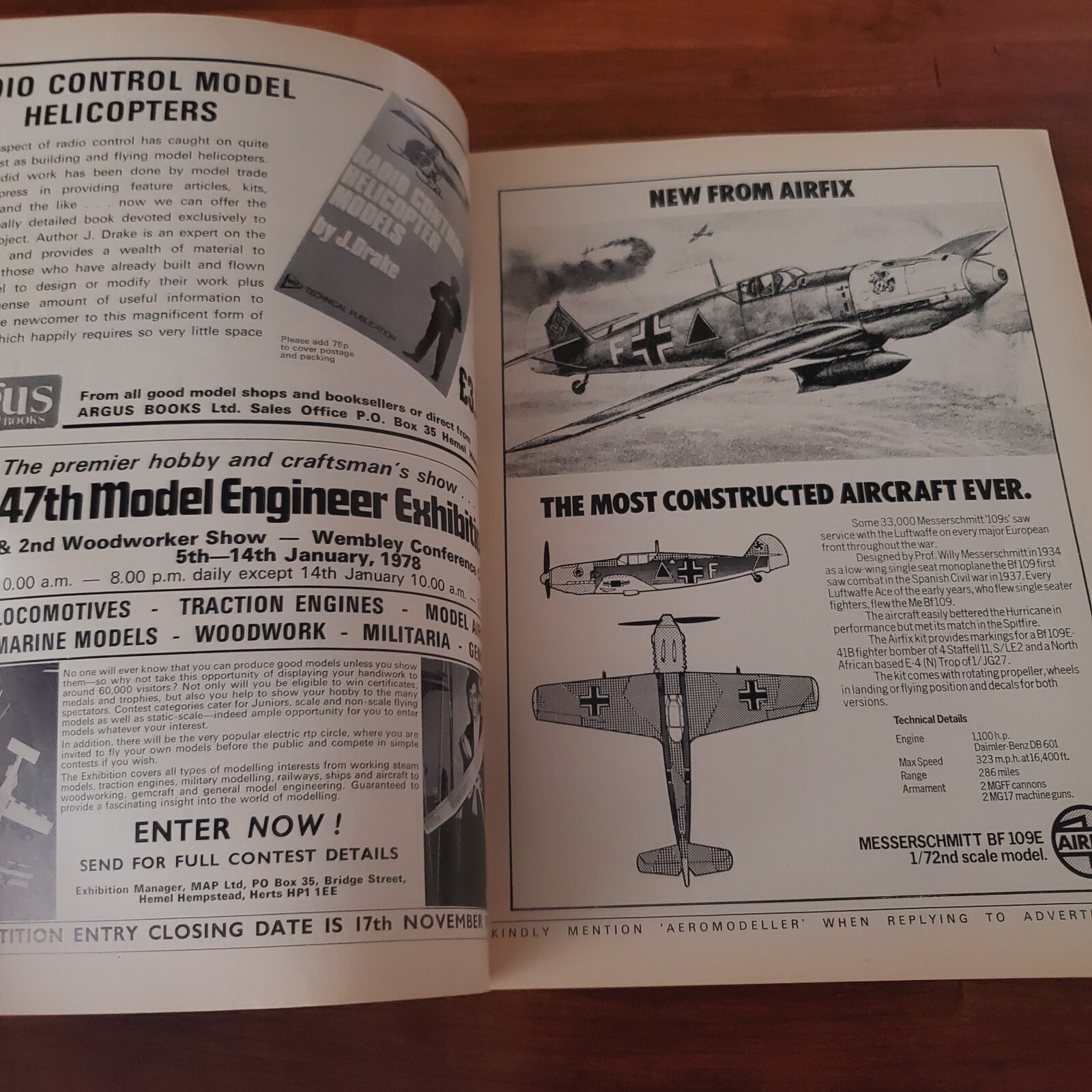 1977 OCTOBER – AERO MODELLER OXY-BUTANE SOLDERING HINTS VINTAGE MAGAZINE