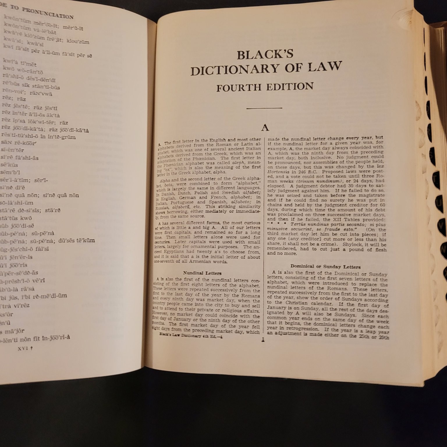 Black’s Law Dictionary Henry Campbell Black 4th Edition 1951 Thumb Indexed
