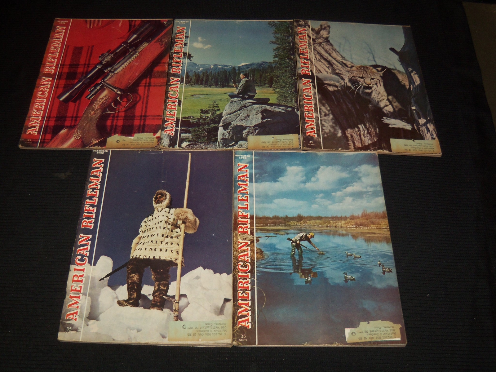 1952 THE AMERICAN RIFLEMAN MAGAZINES LOT OF 11 ISSUES – NICE COVERS – WR 104G