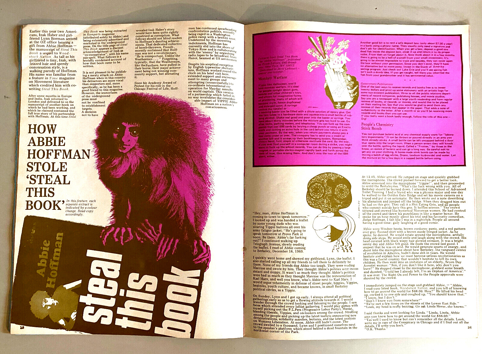 OZ #36 magazine UK (July 1971) with Janis Joplin poster Issue
