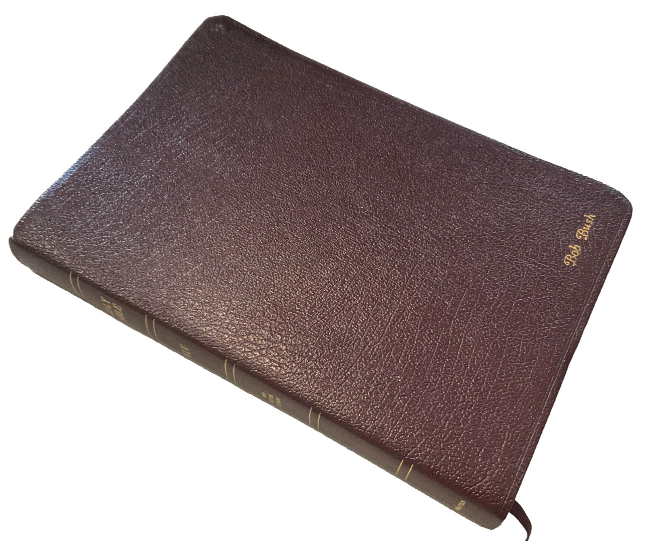 Bible NIV 1984 Large Print Thinline Burgundy Bonded Leather Unmarked Condition