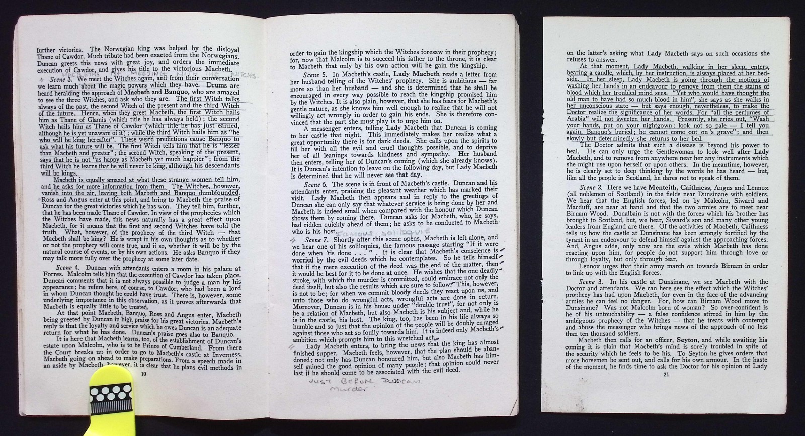Study-Aids : Notes on Shakespeare’s Macbeth, 1976 Reprint Methuen Educational PB