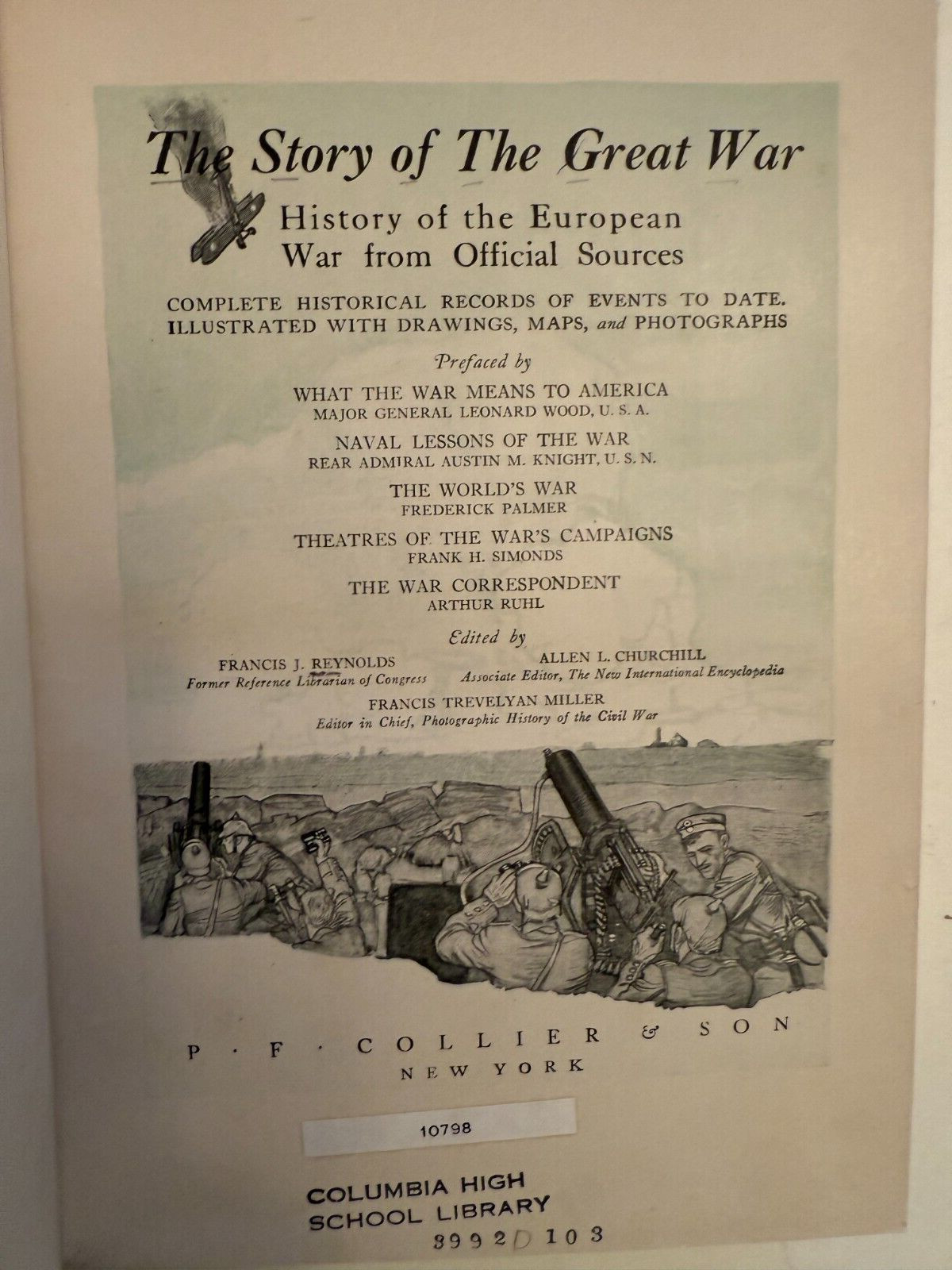 The Story of the Great War: History of the European War 1916 HC First Edition