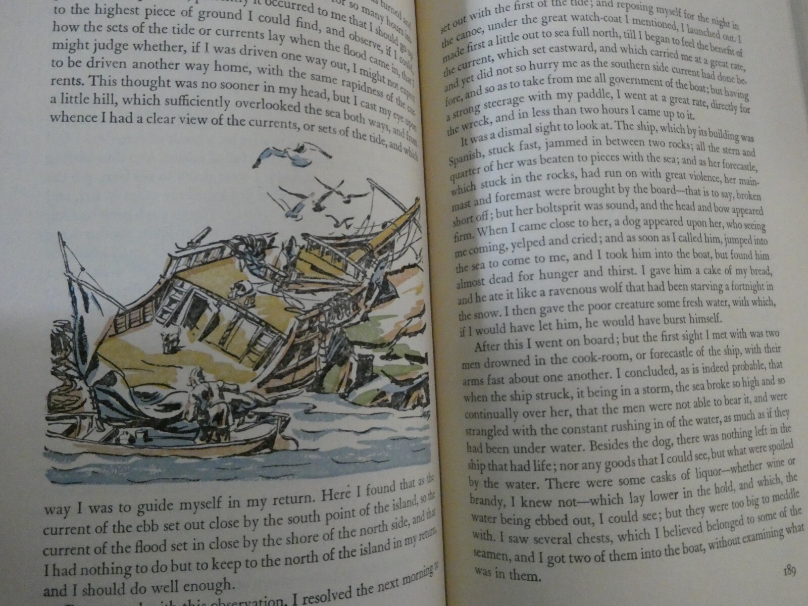 Pub 1939 Robinson Crusoe Heritage Edition Illustrated 299 Pages Daniel Defoe