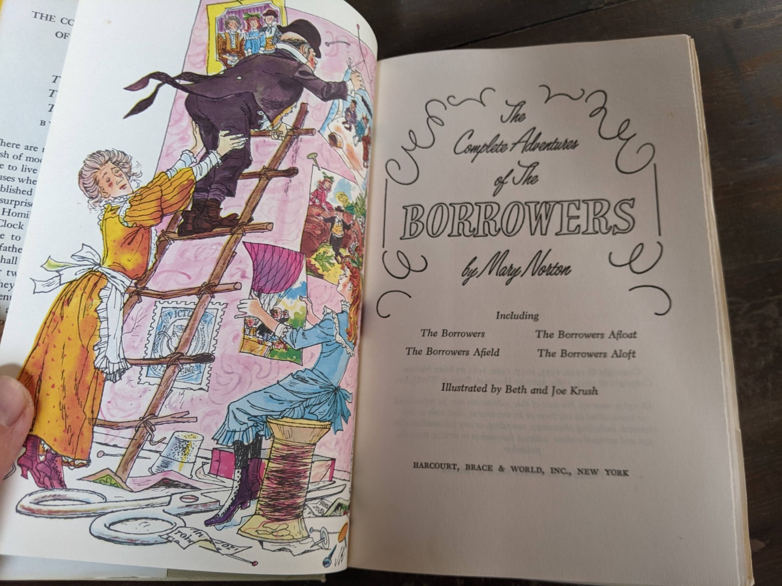 The Complete Adventures of the Borrowers by Mary Norton HC DJ 1967 Book Club BCE