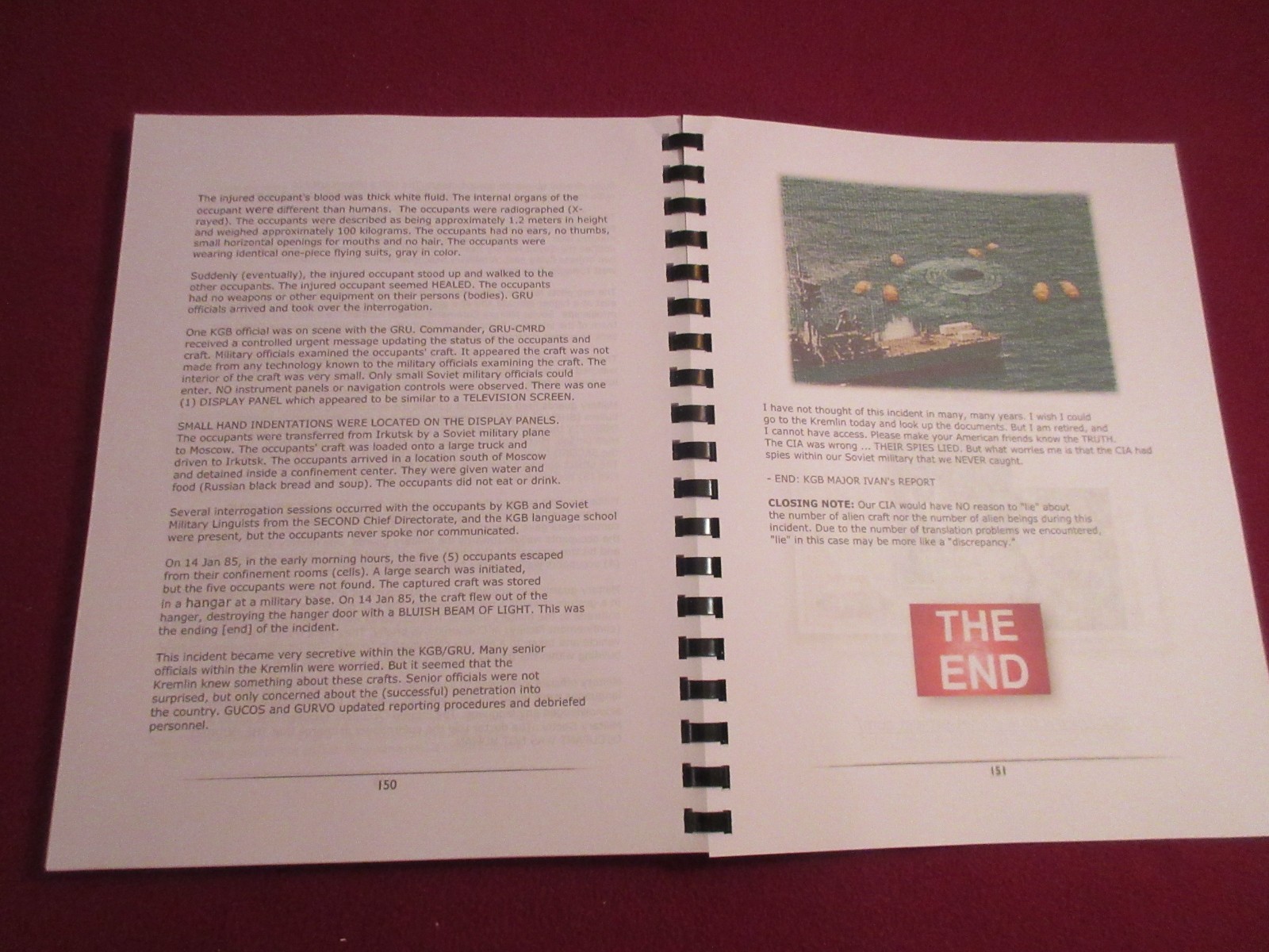Book Of Alien Races Translated from KGB Secret Russian Book w/Pictures