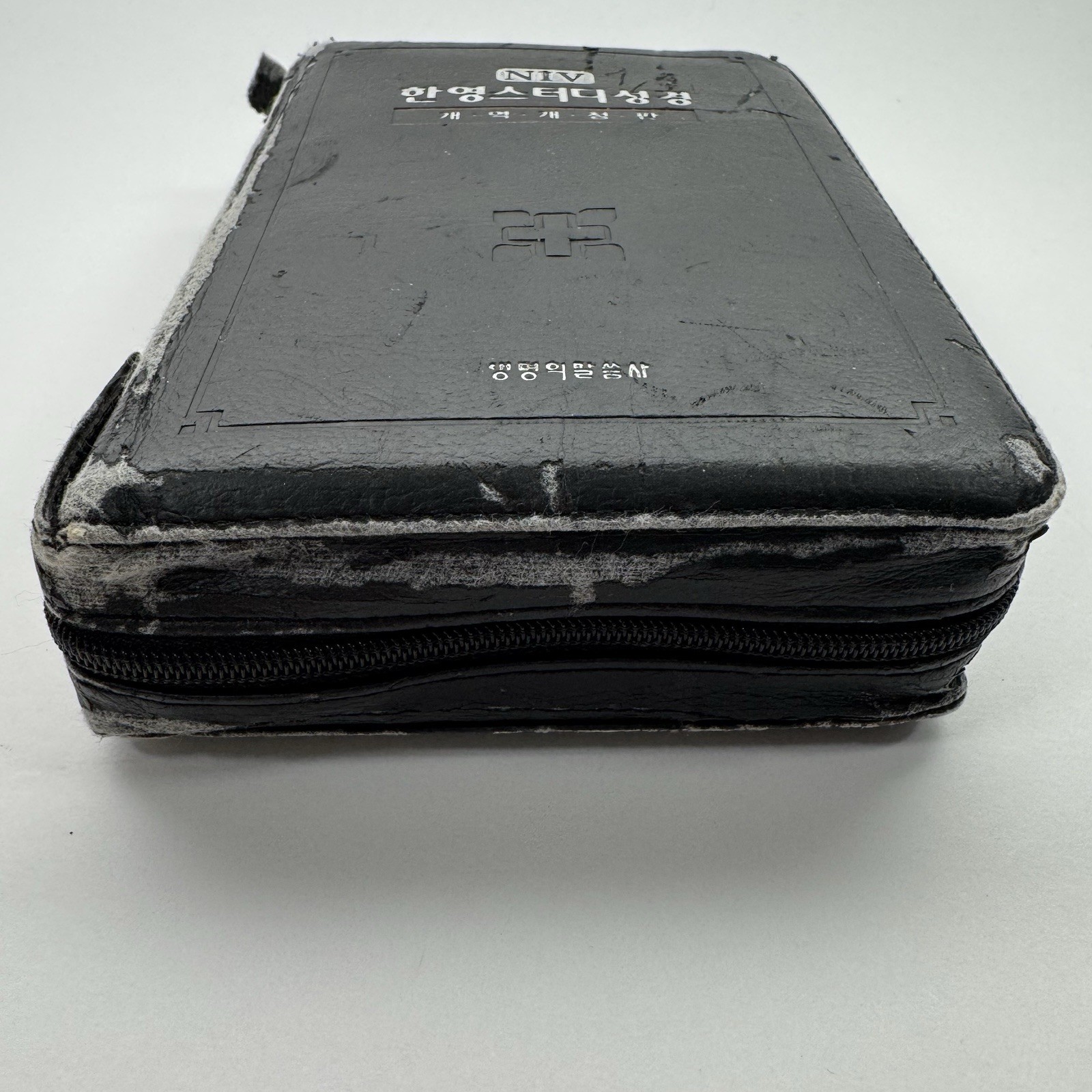 NIV NKRV Korean-English Study Bible Zippered Faux Leather Word of Life Press