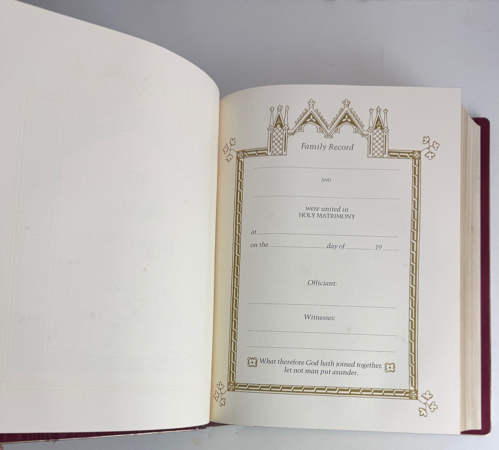 1974/1975 Franklin Mint Family Bible 12oz Sterling Silver King James Version