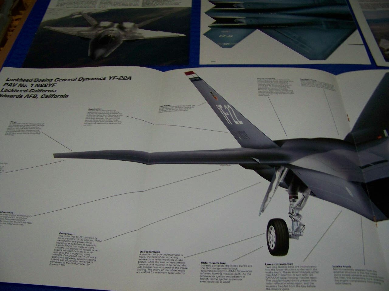 LOCKHEED/ BOEING YF-22 & YF-23 …4-PAGE PROFILE/2-PAGE 3-VIEWS/HISTORY (719BB)