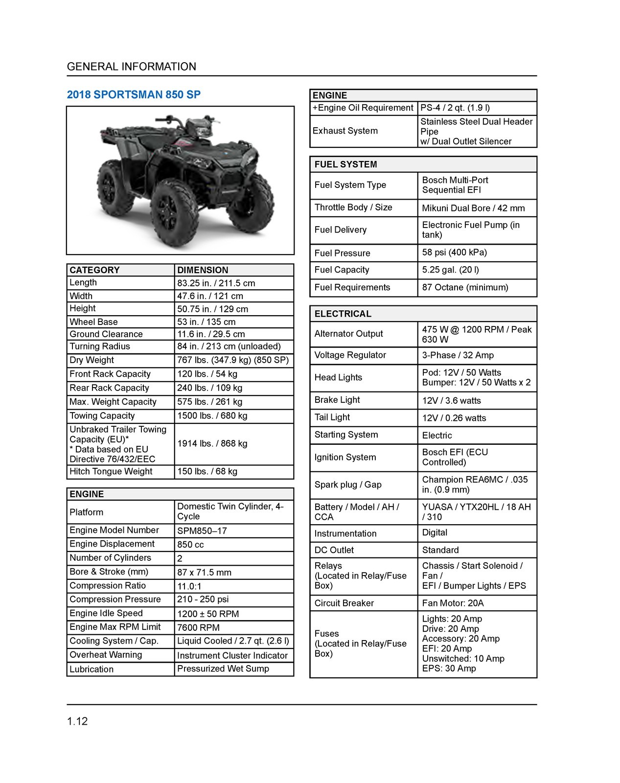 POLARIS Sportsman 850 1000 XP High Lifter Service Manual , FOLDOUTS