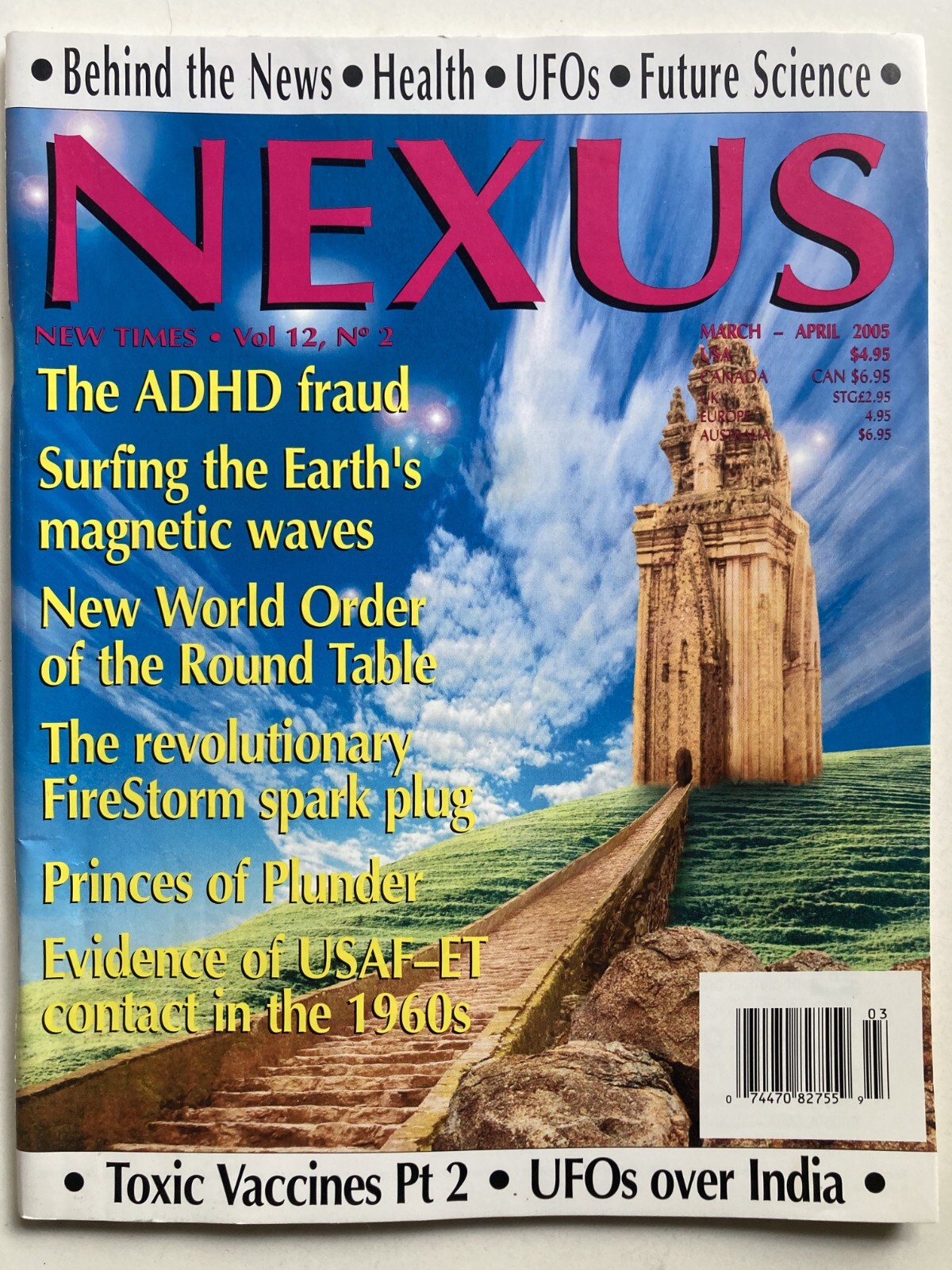 THE ADHD FRAUD / TOXIC VACCINES / UFOs OVER INDIA March 2005 NEXUS Magazine