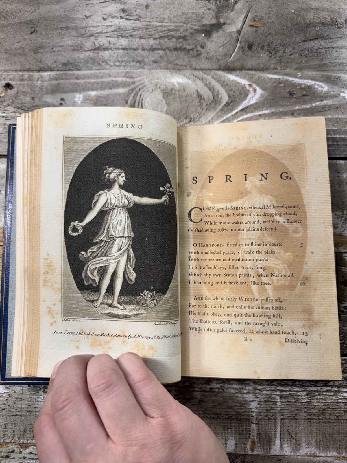 1779 – Poetry – The Seasons – James Thomson – 7 Plates – Fine Binding