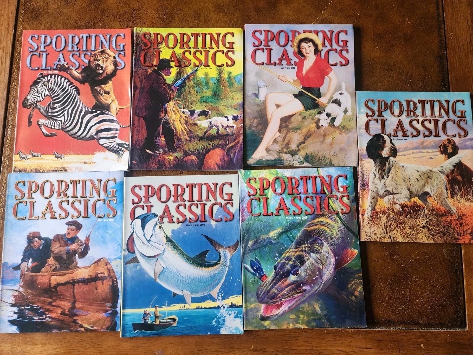 SPORTING CLASSICS Magazine Lot of 7 2000’s AS PICTURED LOOK Hunting Fishing VTG