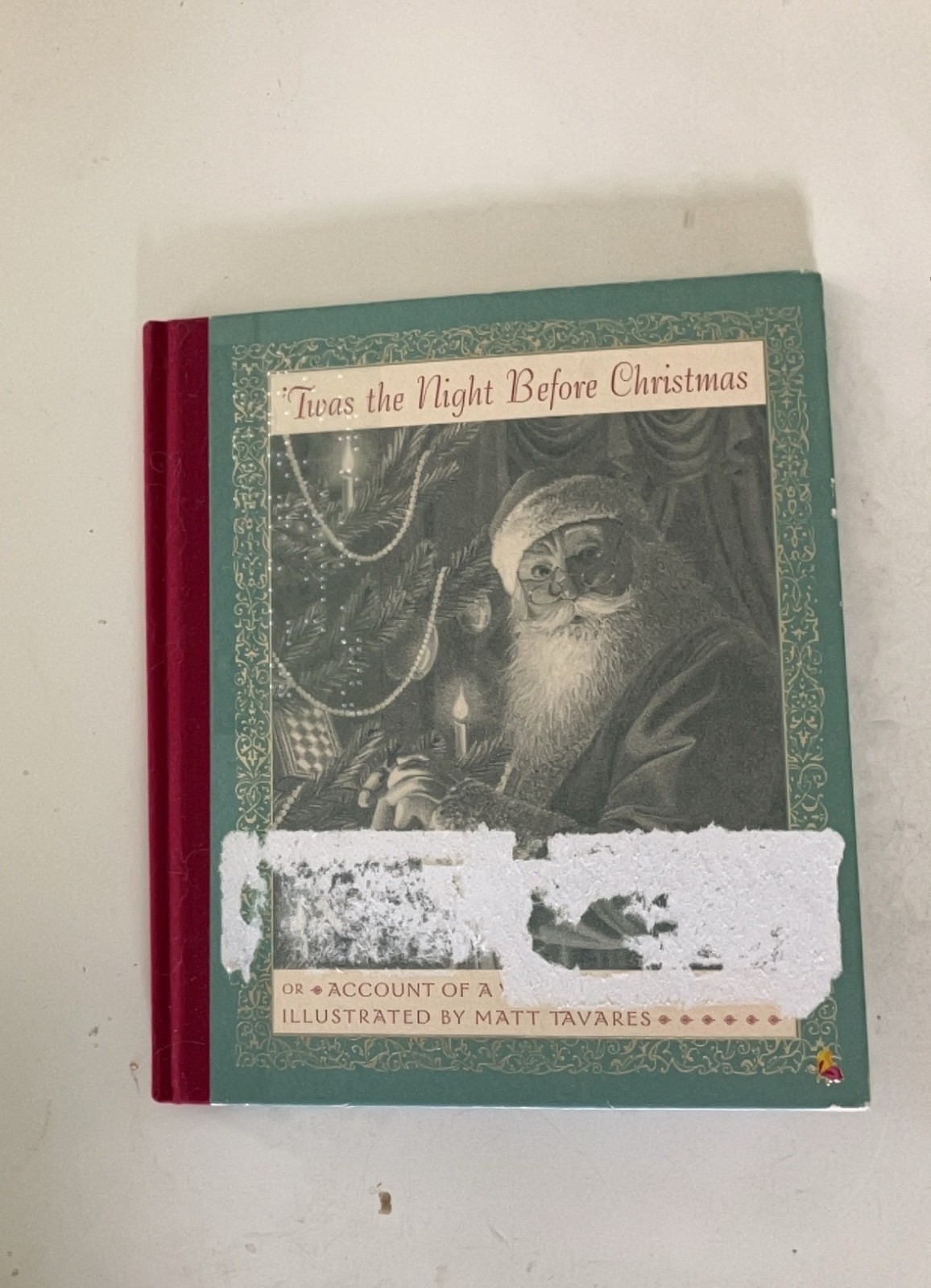Braille Book: ” Twas the night before Christmas” Old braille format