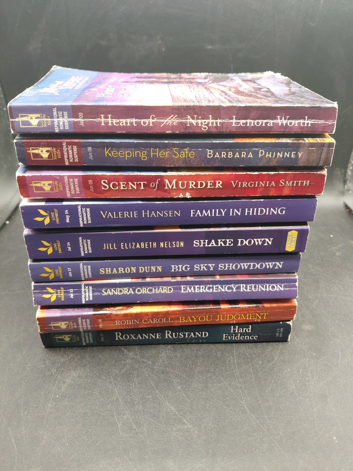 Love Inspired Suspense Paperback Lot of 9 Romance Suspense Novels