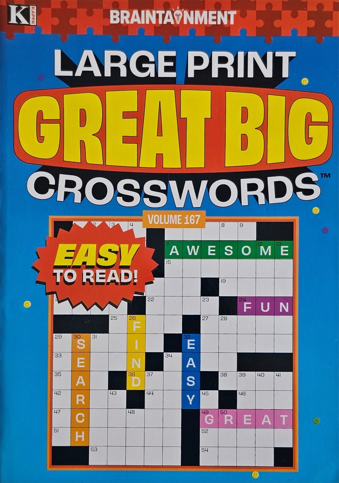 Kappa Large Print Great Big Crosswords Puzzle Books, 24 Different Volumes U-PICK