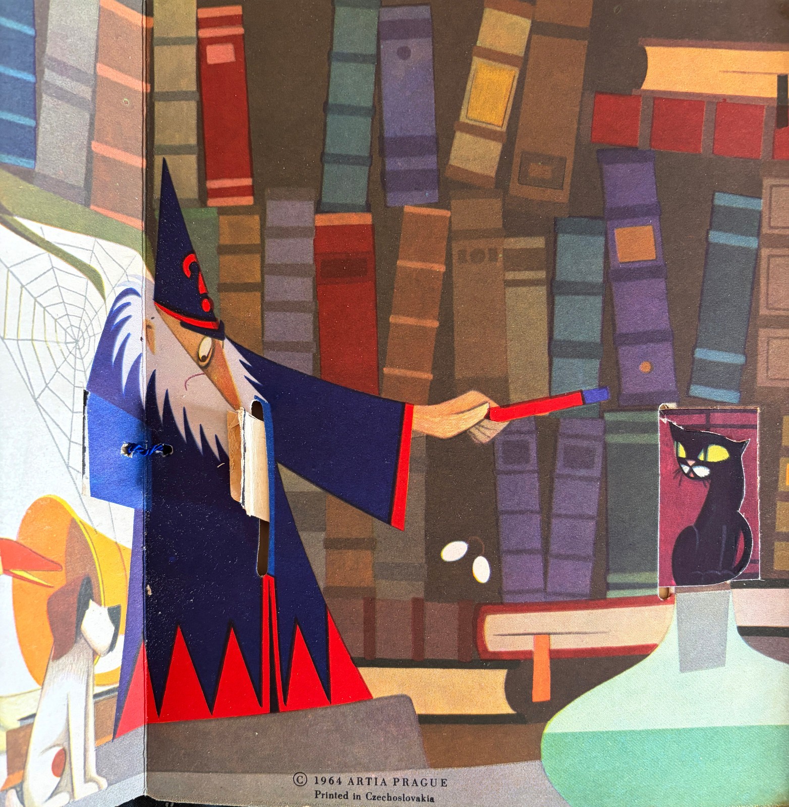 Rare Pop Up Magnus den store Troldmand (Mighty Magician) Theiner, Rudolf Lukes