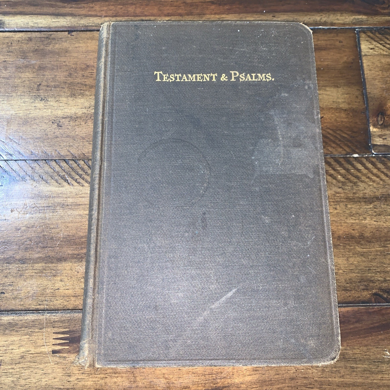 Antique 1800s New Testament and Psalms translated Greek, American Bible Society