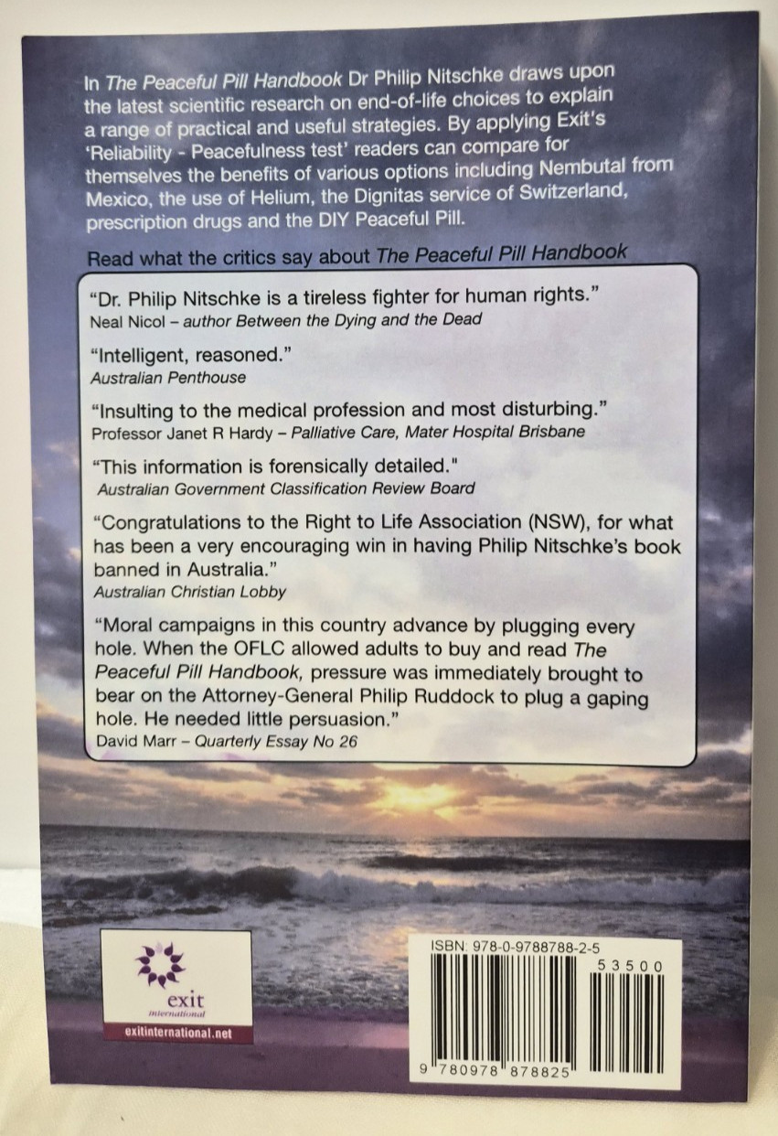 The Peaceful Pill Handbook: Nitschke & Stewart Very Good (see photos:)