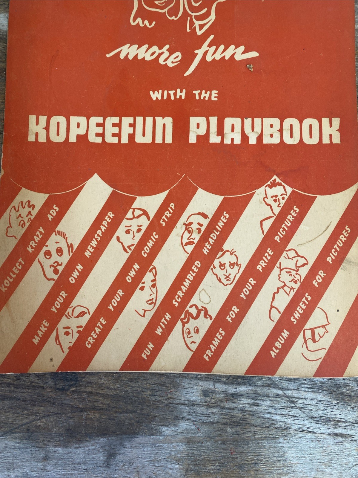 Vtg 1946 Kopeefun More Fun Playbook Embree Elizabeth, NJ Mfg Unused