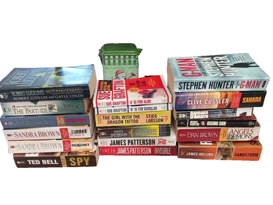 Sale Lot of 18 Bestselling Thriller Paperback Books