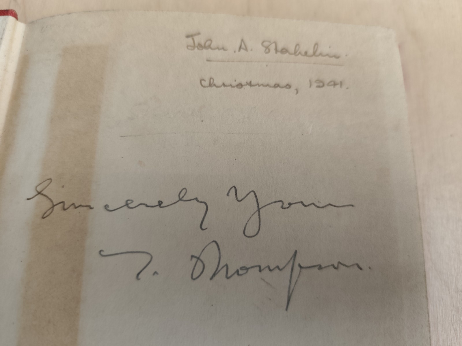 Lancashire Mettle T. Thompson – 1934 hardback dust jacket signed by the author