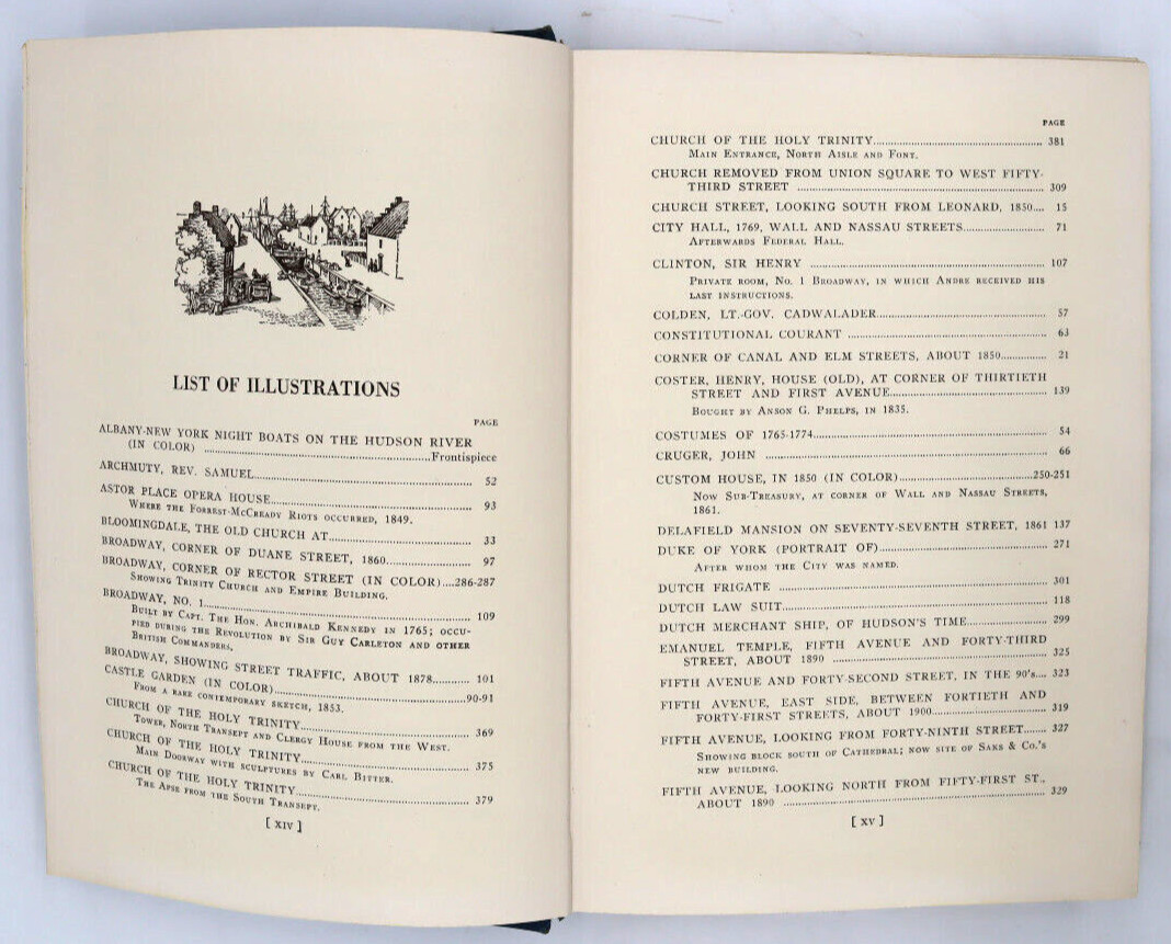 1925 Valentine’s Manual Of Old New York Hard Cover Illustrated 392 pages
