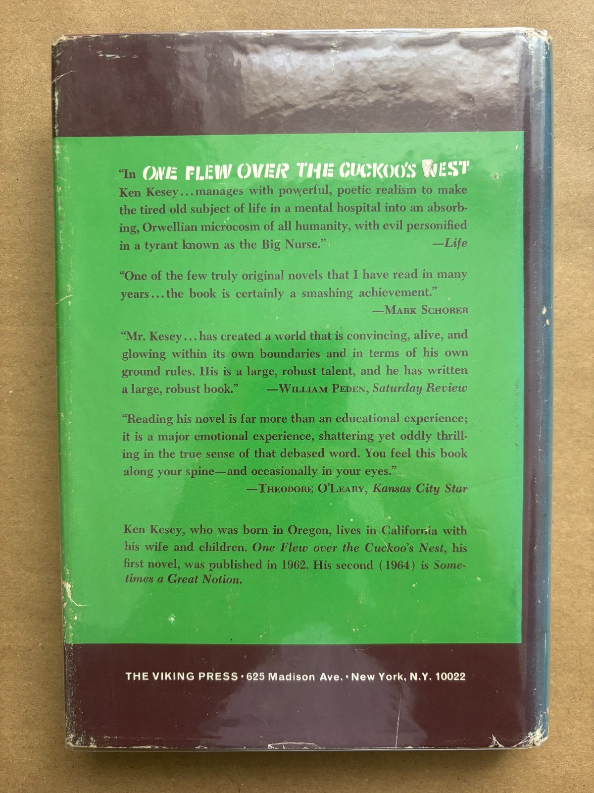 Ken Kesey One Flew Over the Cuckoo’s Nest 1966 third printing counterculture