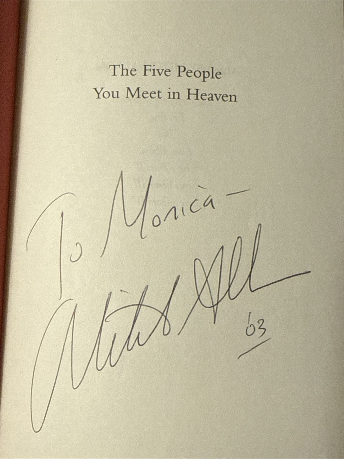 Mitch Albom SIGNED Lot Tuesdays with Morrie Five People Heaven Both 1st Ed HC DJ