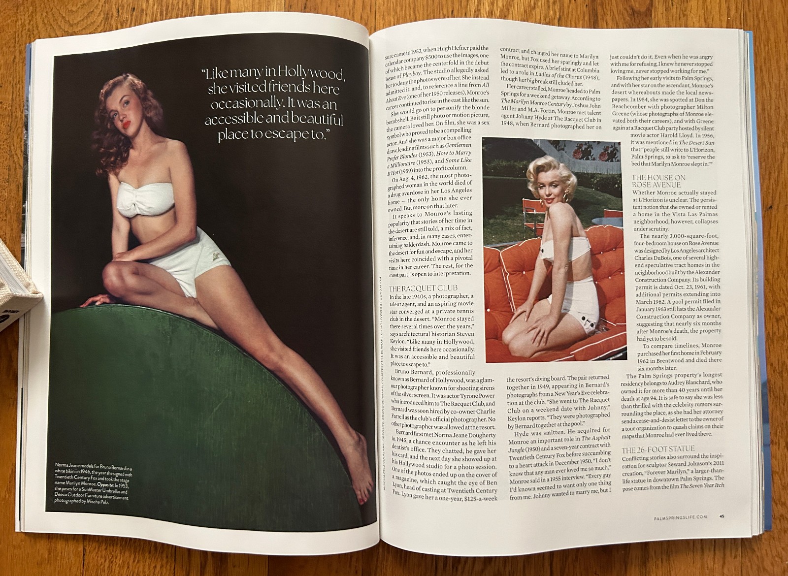 JUNE 2026 PALM SPRINGS LIFE MARILYN MONROE AT 100 COVER & ARTICLE