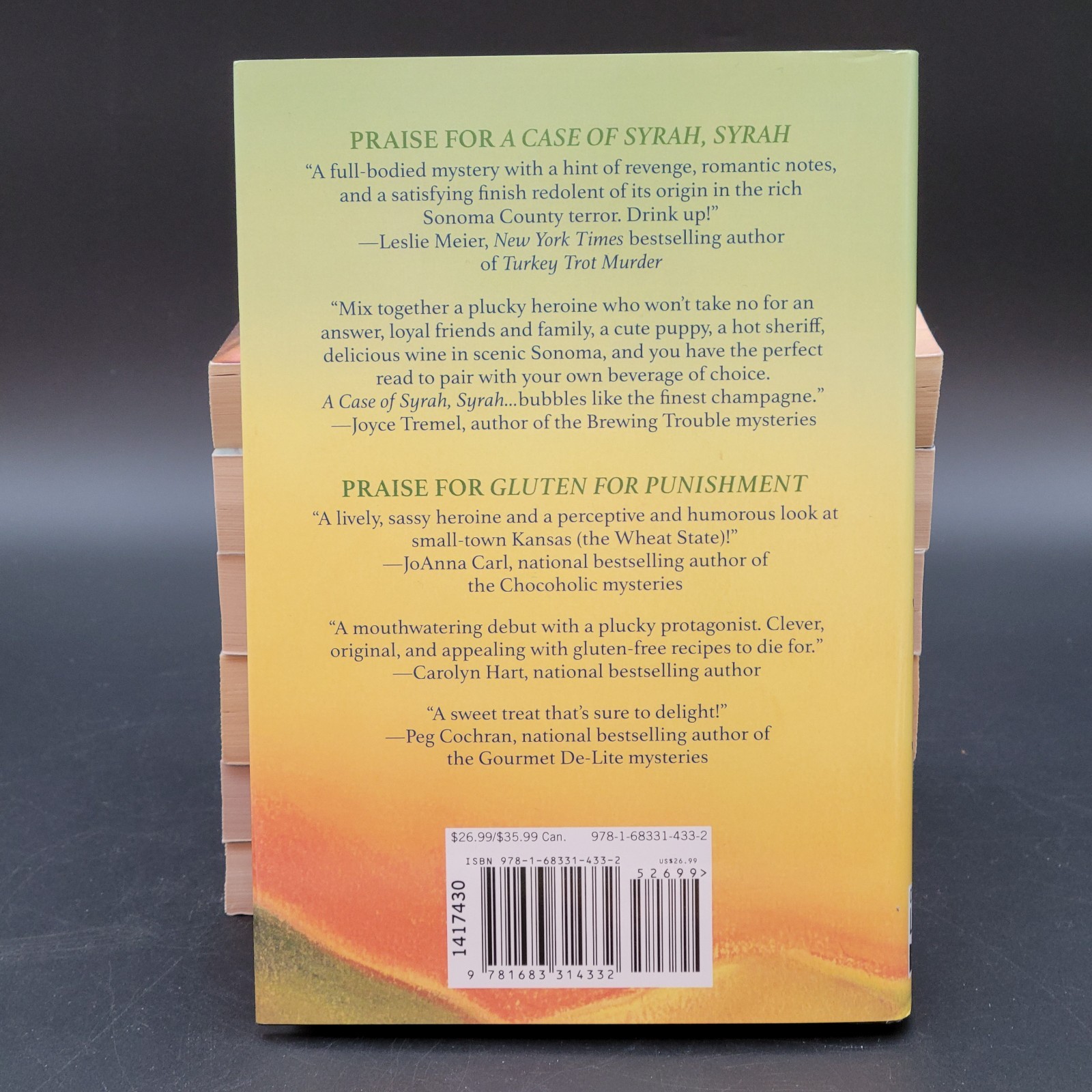 Lof of 9 Cozy Murder Mystery Books Food & Wine Related (Gr#4) Multiple Titles