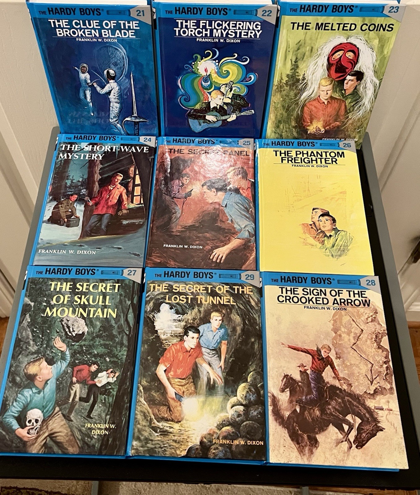 Lot of 59 Hardy Boys Hardcover, Glossy Flashlight Edition by Franklin W. Dixon