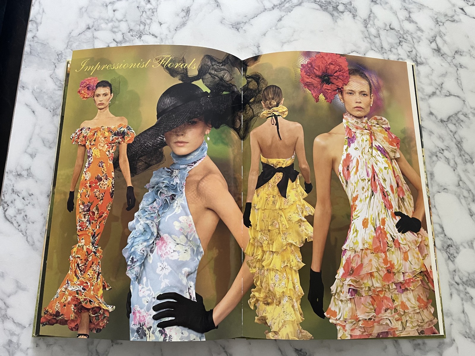 HUGE RARE 1st ED RALPH LAUREN 40TH ANNIV 88 PAGES FASHION DESIGN HARDCOVER BOOK