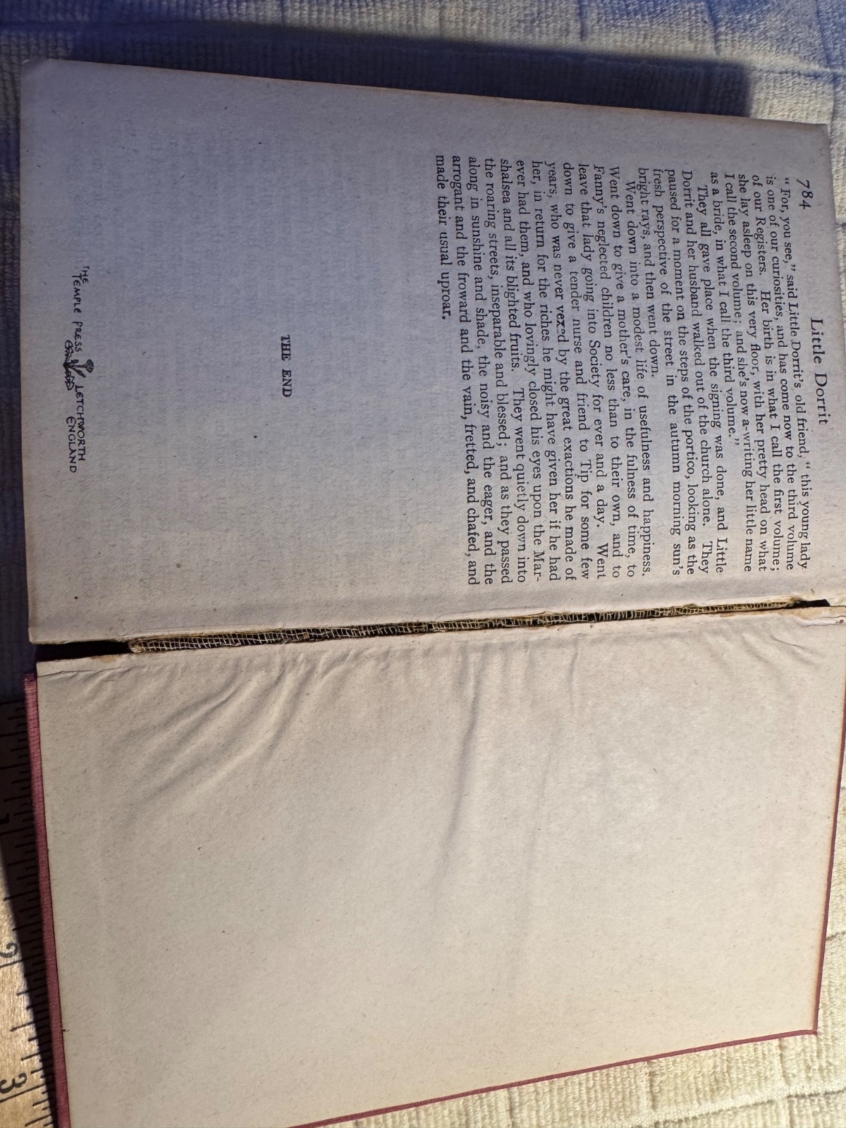 Charles Dickens hardcover, Little Dorrit, 1917, 784 pages