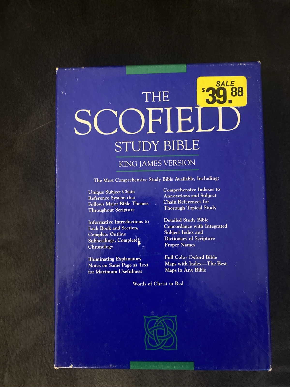 The Scofield® Study Bible – KJV – Burgundy Leather Red Letter