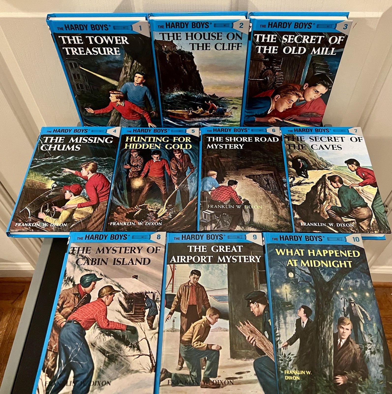 Lot of 59 Hardy Boys Hardcover, Glossy Flashlight Edition by Franklin W. Dixon