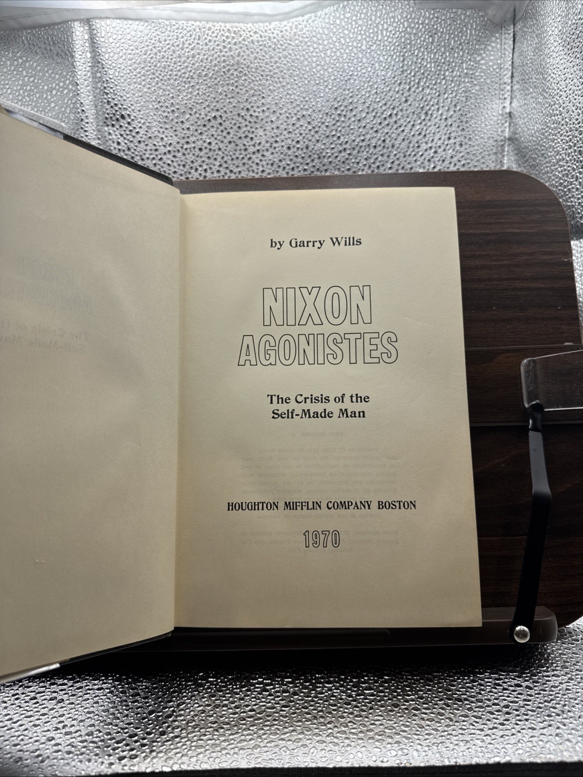 Nixon Agonistes Garry Wills 1st Edition HC DJ 1970 Political Biography Book