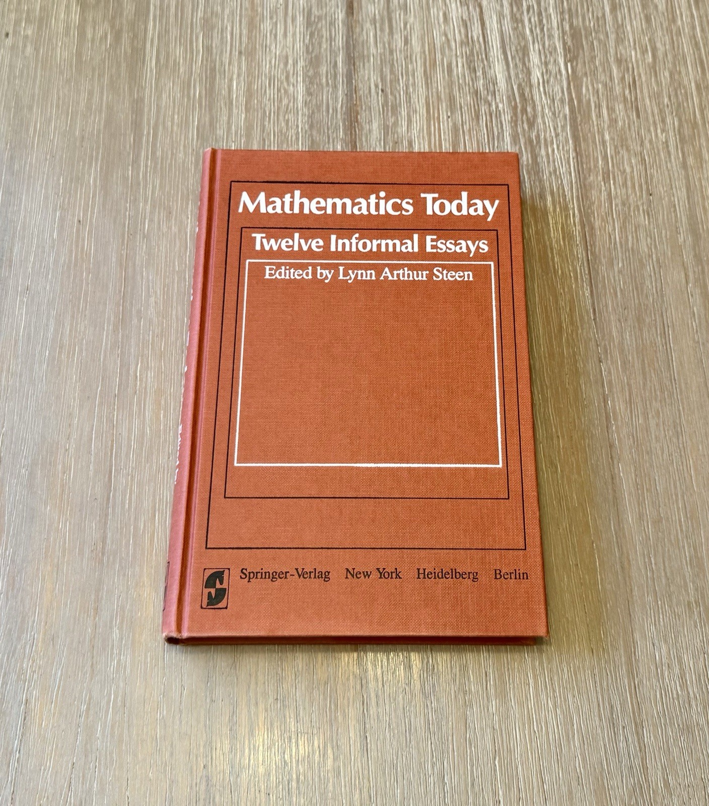 Math Today 12 Informal Essays by Lynn Arthur Steen 1980 HC/ DJ