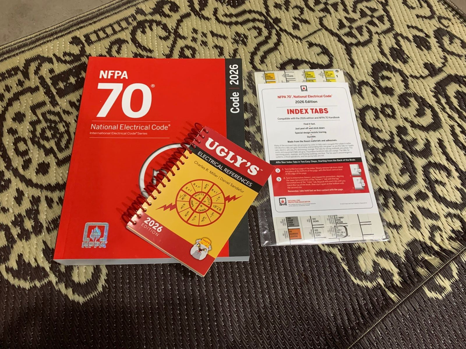 NFPA 70 National Electrical Code 2026 + index tab 26 + ugly 2026 SP USA STOCK