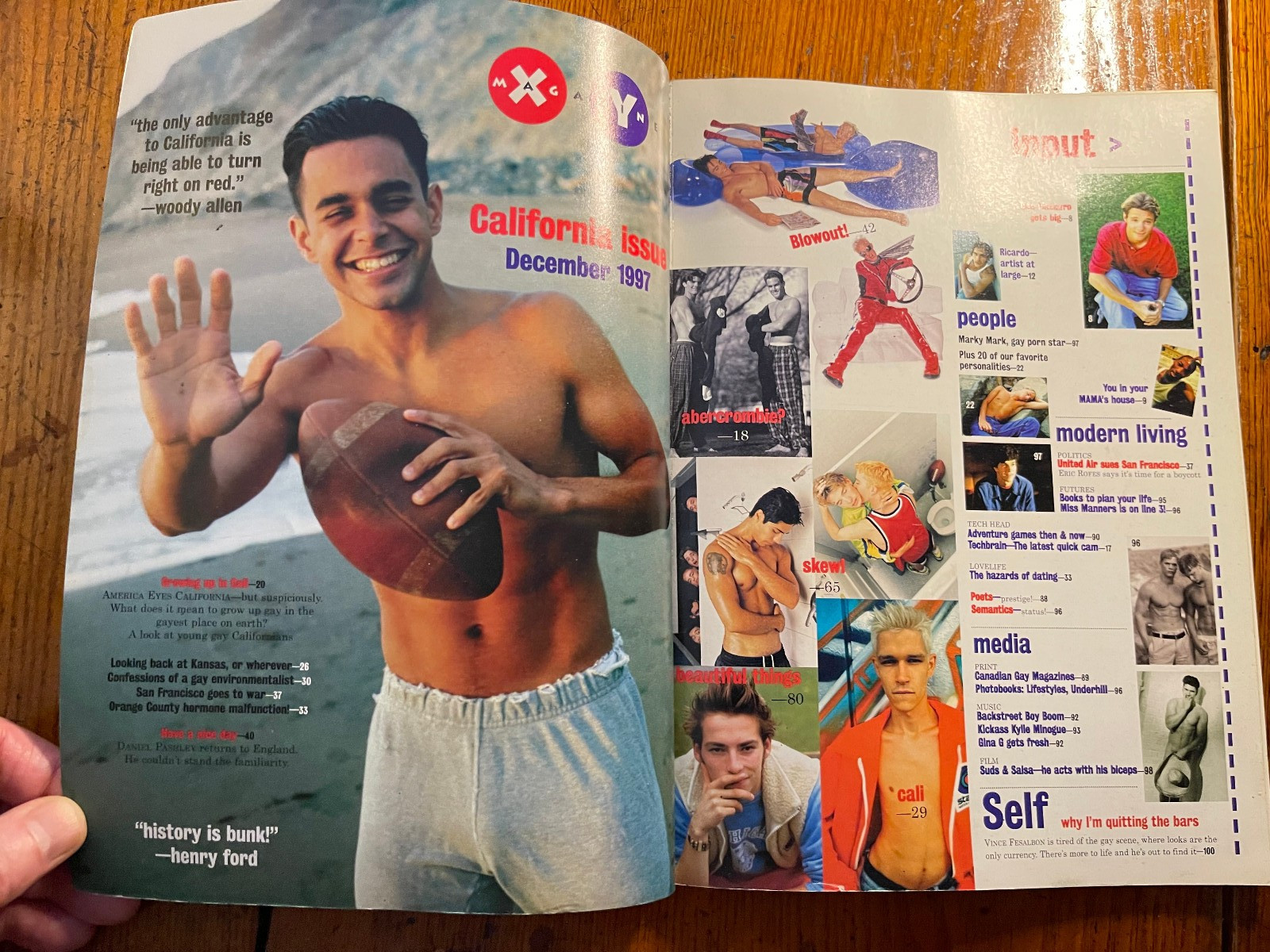 RARE Vintage XY Gay Magazine Number Ten December 1997 ‘Calfornia’ Joshua Pucket