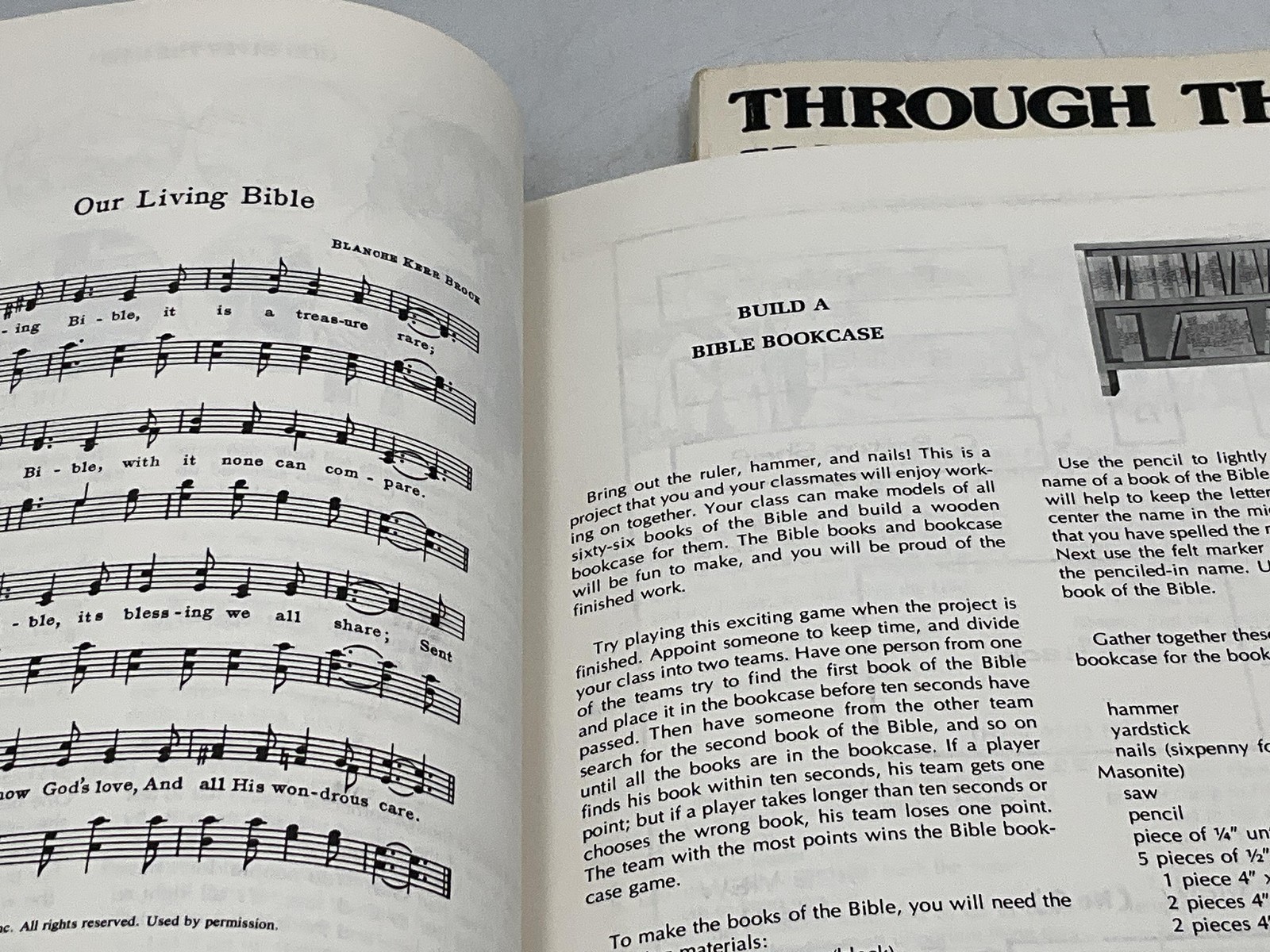 THROUGH THE BIBLE IN A YEAR Standard Publishing Paperback Illustrated (set of 2)