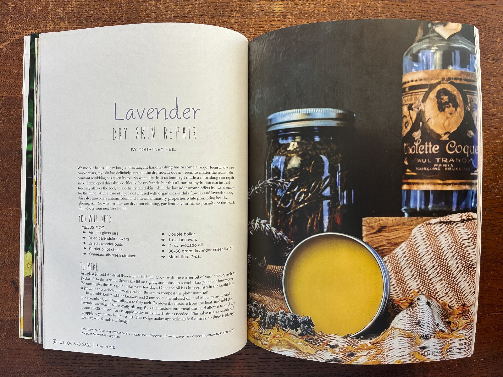 Willow And Sage – Volume 9 Issue 1 May/Jun/Jul 2022 – Homemade Bath & Body VG+