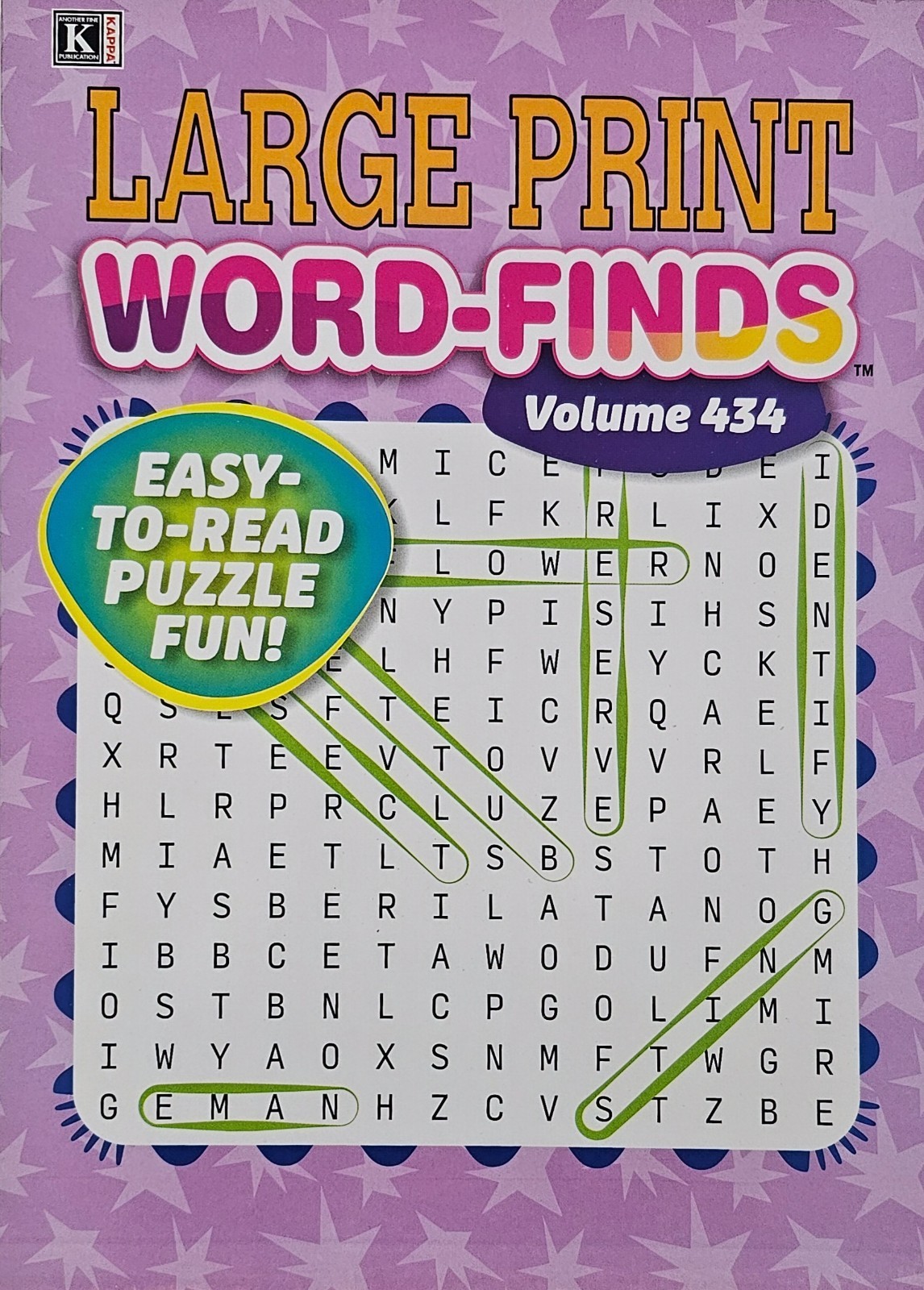 5 New Large Print Word-Finds Puzzle Books Kappa Games Vol #431-454~ Search,Hunt