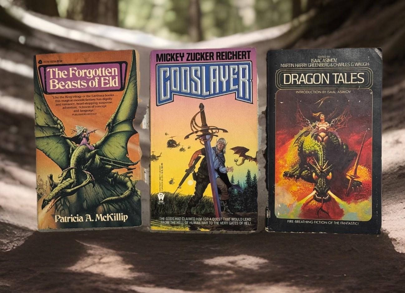 Dragon Tales by Isaac Asimov w/ Godslayer by Mickey & The Forgotten Beast Of Eld