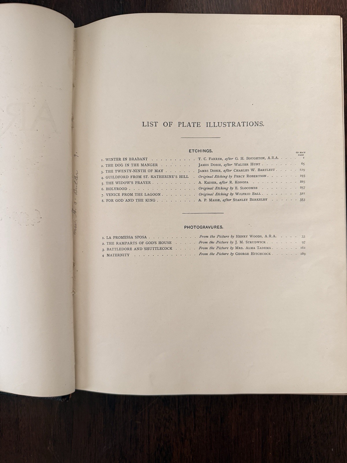 1891 The Art Journal, New Series, Virtue & Co, London Etchings Photograv Plates